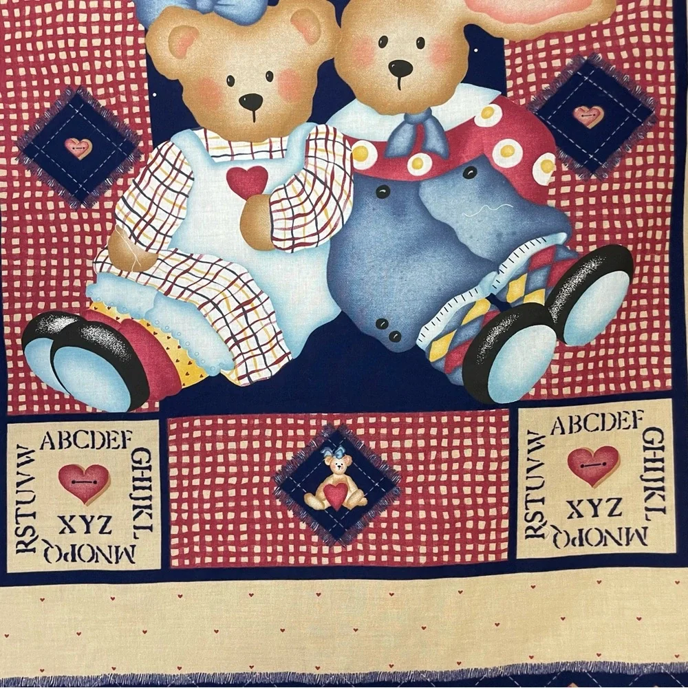 Vintage 1997 Daisy Kingdom Quilt Panel Fabric Project Applique Sew Baby #K17